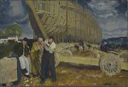 George Bellows Builders of Ships oil painting artist